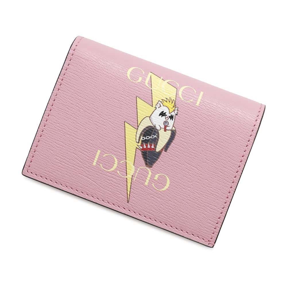 Gucci Bananya Compact Leather Bi fold Wallet